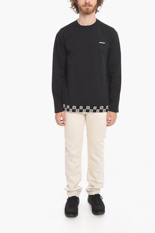 Long-sleeved Monogram Bottom T-Shirt