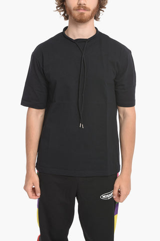 T-shirt JET con Coulisse al Collo e Ricamo Logo