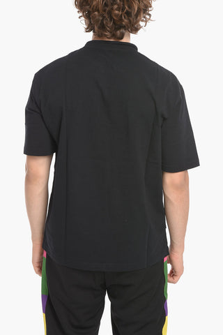 T-shirt JET con Coulisse al Collo e Ricamo Logo