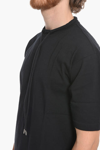 T-shirt JET con Coulisse al Collo e Ricamo Logo