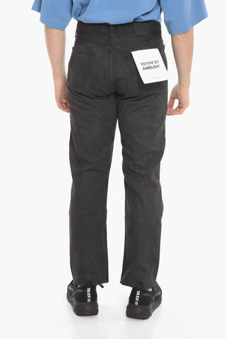 Jeans Regular Fit in Cotone con Passanti 18cm