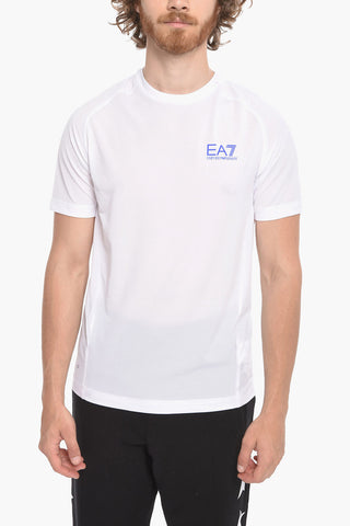 EA7 EMPORIO Technical Fabric T-shirt with Logo Print