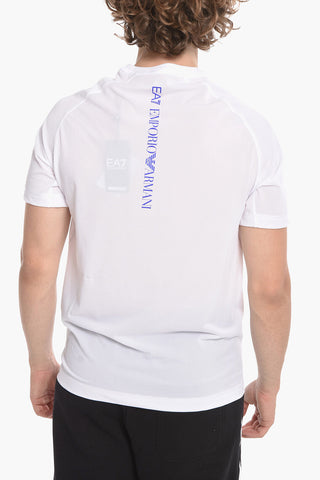 EA7 EMPORIO Technical Fabric T-shirt with Logo Print