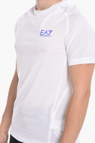 EA7 EMPORIO Technical Fabric T-shirt with Logo Print