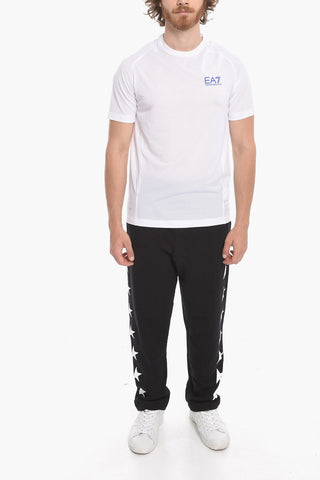 EA7 EMPORIO Technical Fabric T-shirt with Logo Print