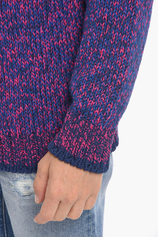 Maglia Girocollo in Crochet di Cotone