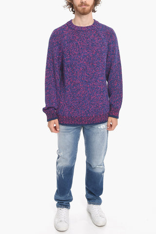 Maglia Girocollo in Crochet di Cotone