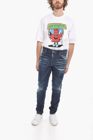 5 Pocket COOL GUY FIT DAISY Embroidered Denims 16cm