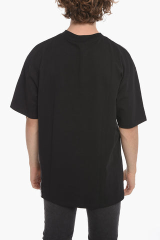 Crewneck T-shirt with Lip-print