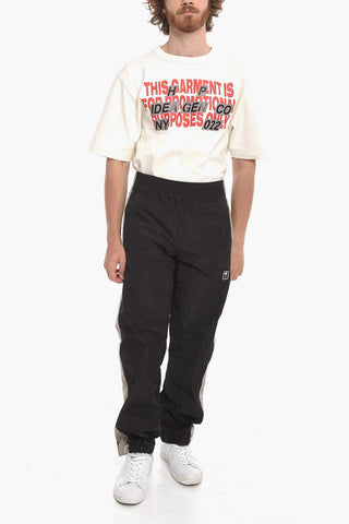Joggers in Nylon PXP con Bande a Contrasto