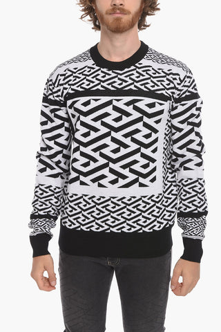Wool-blend Jacquard Crewneck Sweater