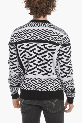Wool-blend Jacquard Crewneck Sweater