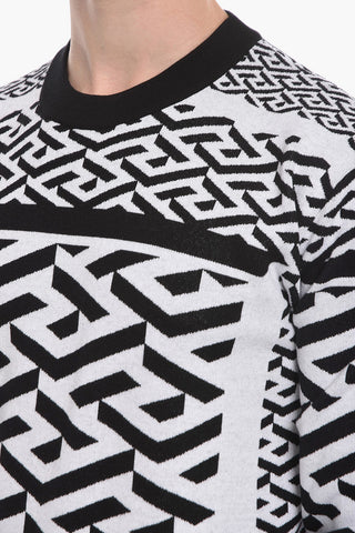 Wool-blend Jacquard Crewneck Sweater