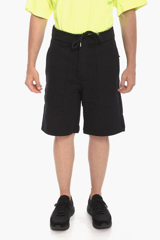 Cotton Cargo Shorts with Nylon Detail