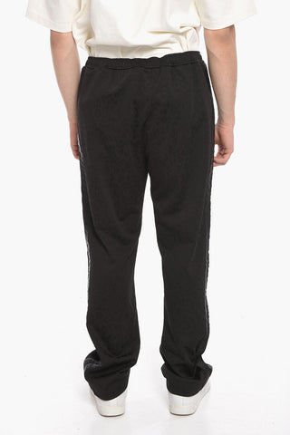Satin Side Band Jacquard Sweatpants