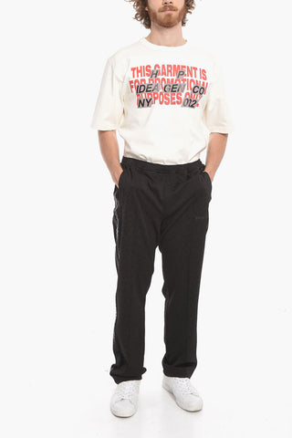 Satin Side Band Jacquard Sweatpants