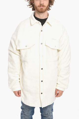 Overshirt Sahariano Oversized con Bottoni a Pressione