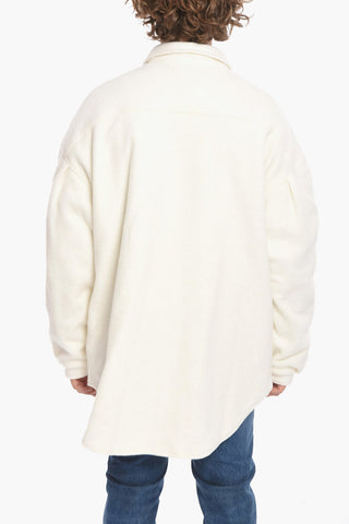 Overshirt Sahariano Oversized con Bottoni a Pressione
