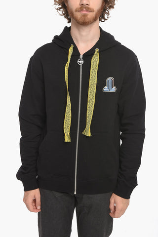 Zip Up Hoodie Sweatshirt with Embroidered Logo