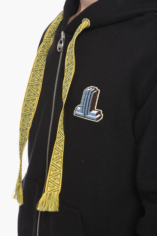 Zip Up Hoodie Sweatshirt with Embroidered Logo