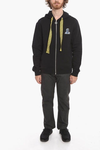 Zip Up Hoodie Sweatshirt with Embroidered Logo