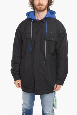 SEASONAL Removable Hood RACE Quilted Jacket