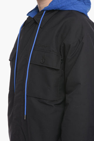 SEASONAL Removable Hood RACE Quilted Jacket