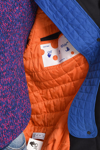 SEASONAL Removable Hood RACE Quilted Jacket
