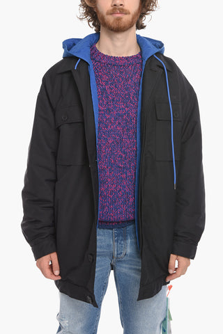 SEASONAL Removable Hood RACE Quilted Jacket