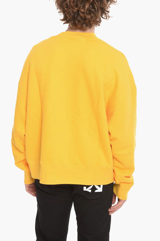 Crew Neck SEASONAL LOGO Sweatshirt with Velour Patch