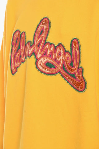 Crew Neck SEASONAL LOGO Sweatshirt with Velour Patch