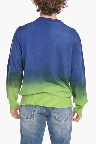 COUTURE! Cashmere-blend V-neck Sweater with Embroidered Logo