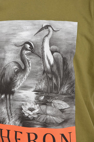 T-Shirt Girocollo BW HERON in Cotone