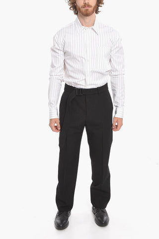 SEASONAL Pantaloni in Lana BUCKLE DRY con Cintura
