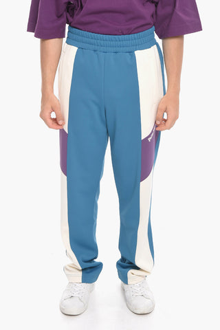 Joggers in Nylon con Bande a Contrasto