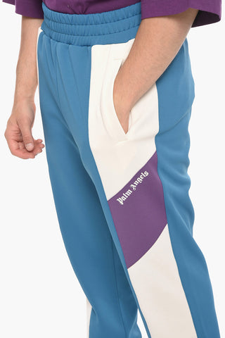 Joggers in Nylon con Bande a Contrasto