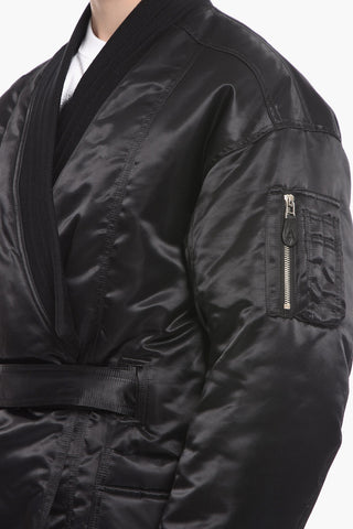 Belted HYBRID KIMONO Padded Jacket
