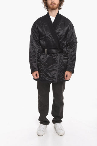 Belted HYBRID KIMONO Padded Jacket