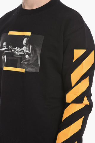 Crew Neck CARAVAGGIO PAINTING Cotton Sweatshirt