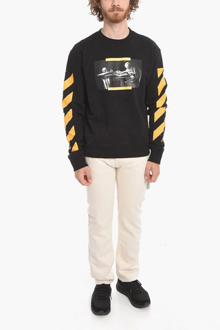 Crew Neck CARAVAGGIO PAINTING Cotton Sweatshirt