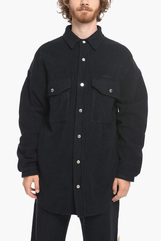 Oversized Saharan Overshirt with Snap Buttons