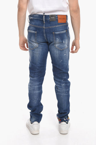 5 Pocket COOL GUY FIT Denims with Embroidered Bottom 16cm