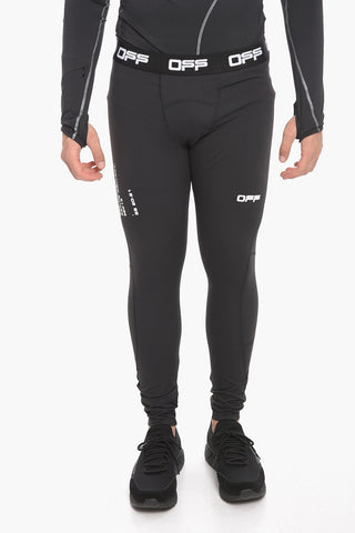ACTIVE Tech Fabric Leggings with Logoed Waistband