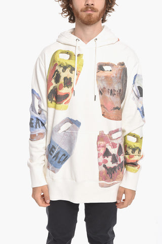 Oversized Hoodie Sweatshirt with Graphic Print