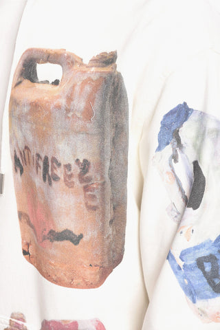 Oversized Hoodie Sweatshirt with Graphic Print