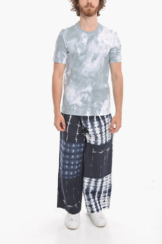 Tie-Dye Effect Crew-neck T-Shirt