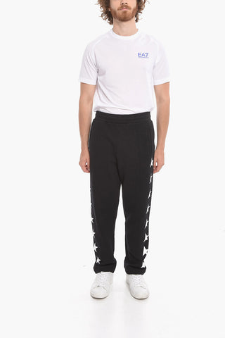 Brushed-cotton GEMINI Jogger Pants with Print