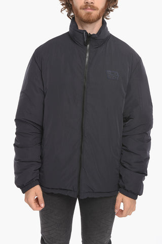 Reversible Padded Puffer with Logo Print