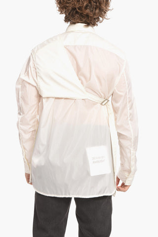 Camicia in Nylon HARNESS con Dettaglio Removibile