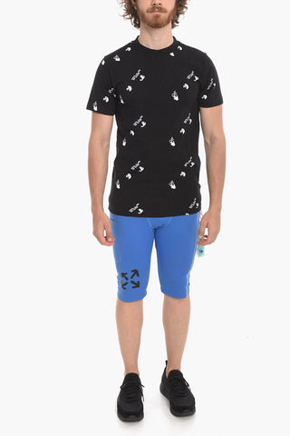 Crew Neck OW ALLOVER Cotton T-Shirt